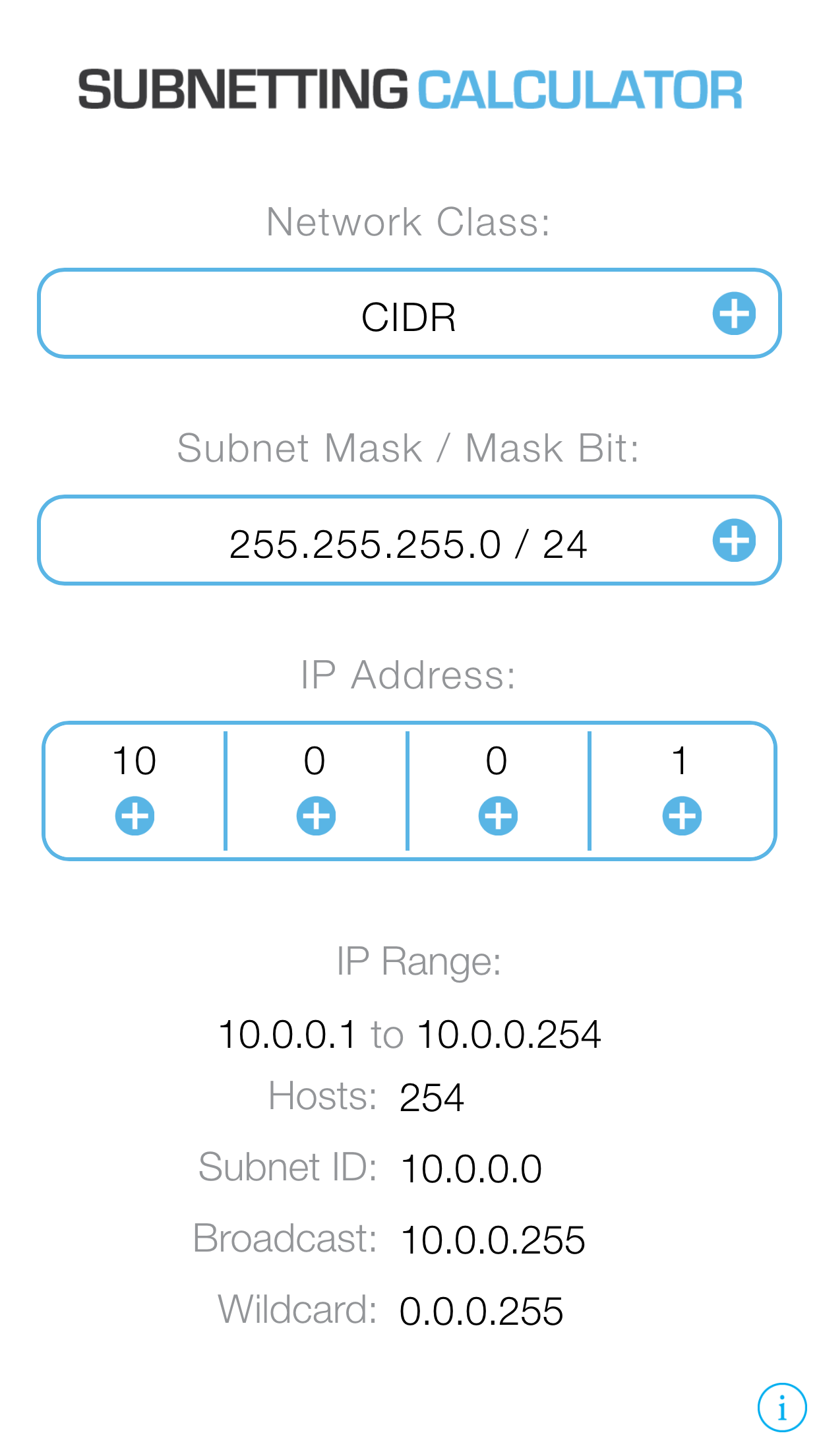 Subnetting Calculator