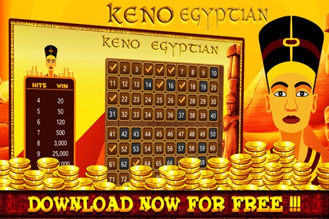 Keno Egyptian Las Vegas Casino screenshot 3