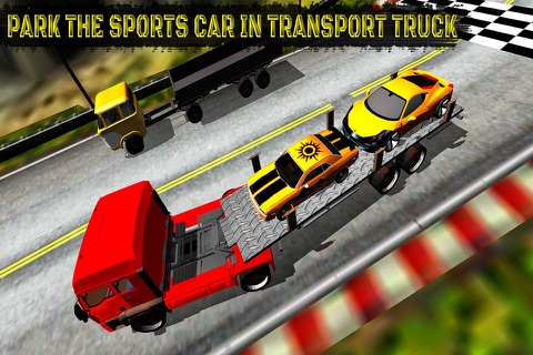 Car Transporter Truck Racing: Be a Fast Lorry Driver in Trucking Simulation Game 2016 screenshot 3