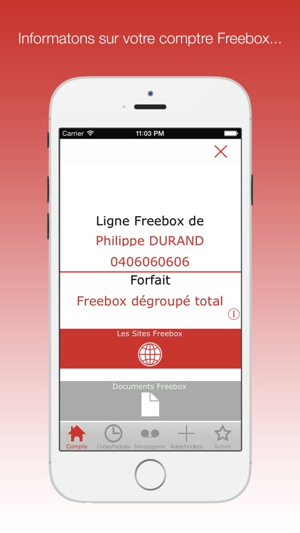 Mon compte Freebox :  votre compagnon pour le suivi conso & messagerie free screenshot-4