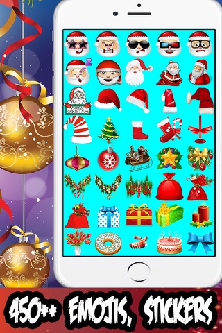 xmas emoji photo decoration to attach emo sticker screenshot 3