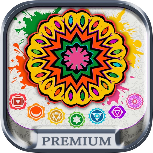 Mandalas coloring book Secret Garden colorfy game for adults - Premium icon