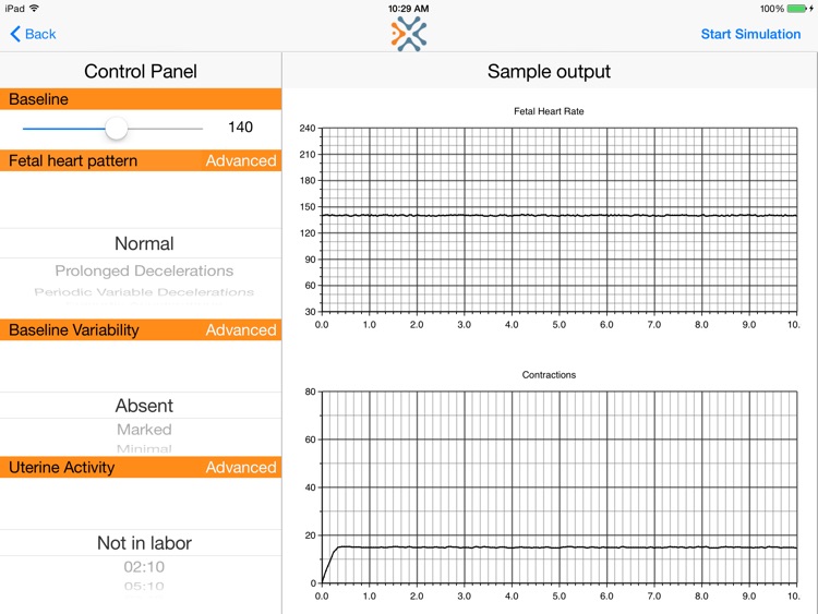 Simulated Electronic Fetal Monitor Lite