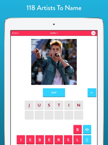 Guess The Music Artist - Free Quiz Game About Singers And Bands iPad screenshot 4 - Games app