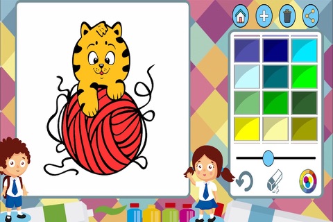 Dogs cats paint coloring book screenshot 4