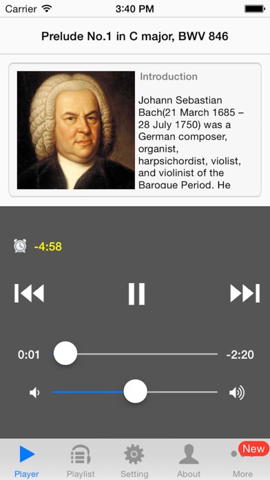 Well Tempered Clavier by Bach Screenshot