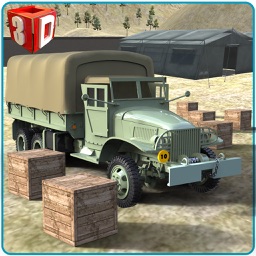 Simulateur de camion de fret Armée - livrer des fournitures alimentaires aux camps militaires dans ce jeu de simulation de conduite