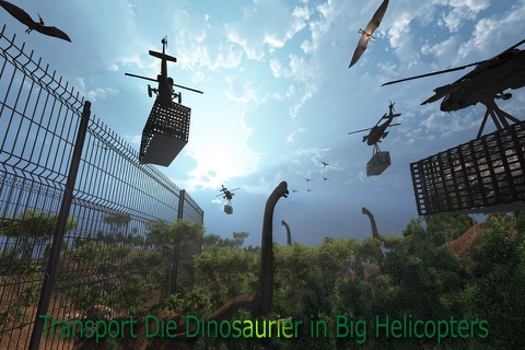 Dinosaur Transport Truck 2016: Allosaurus Simulator, Helicopter Flight and Off Road Driving Test screenshot 2