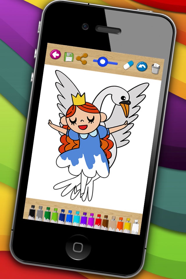Tales coloring book & paint fables screenshot 2