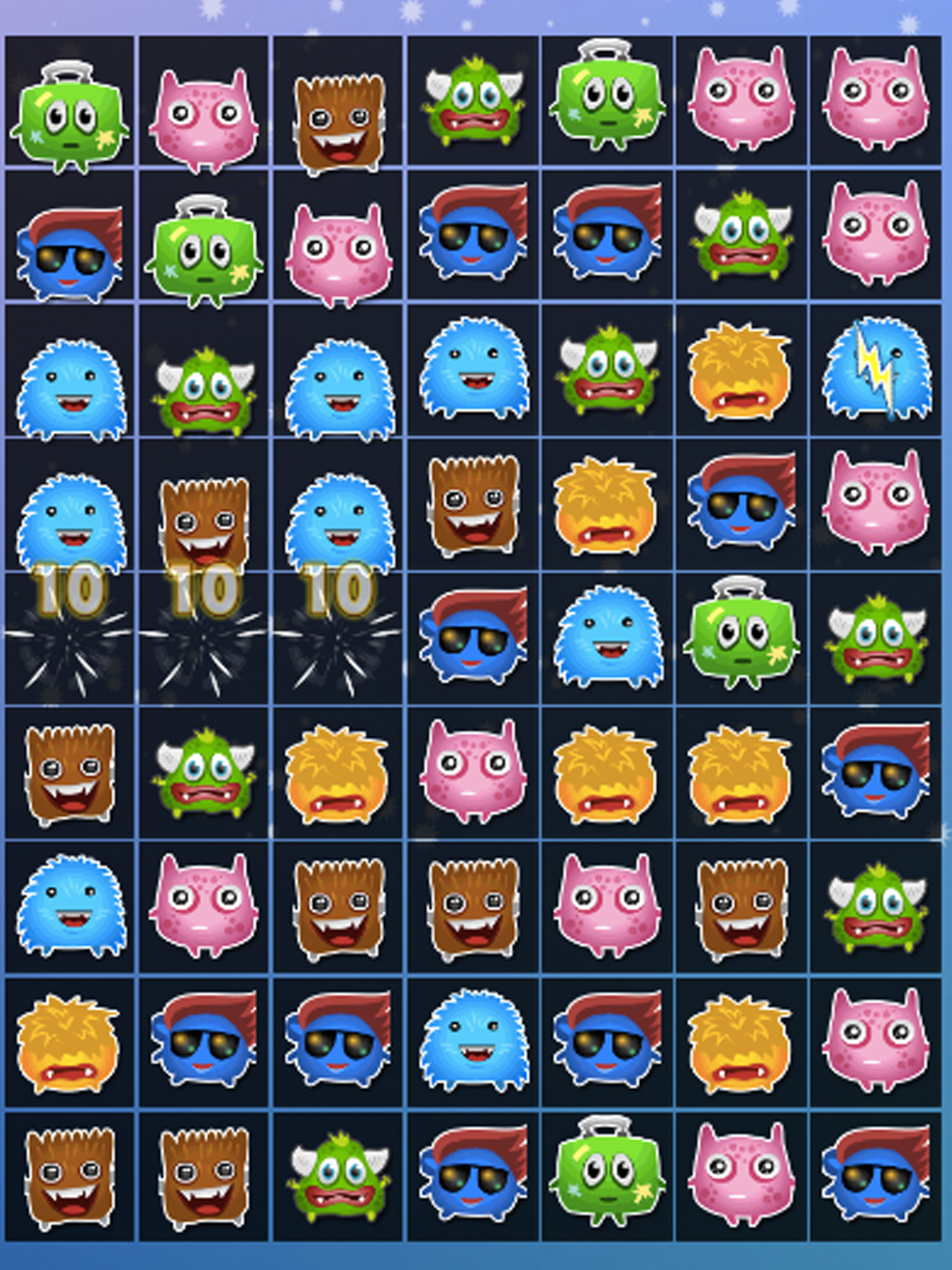 Monster Busters: Match 3 Puzzle FREE Game screenshot 7