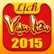 Ứng dụng “Lịch Vạn Niên 2015”  cung cấp cho bạn thông tin về lịch ngày, lịch tháng, đổi ngày âm dương, thông tin ngày, giờ hoàng đạo, hắc đạo,  xuất hành, sao tốt, sao xấu, việc nên làm, nên kiêng kị trong ngày