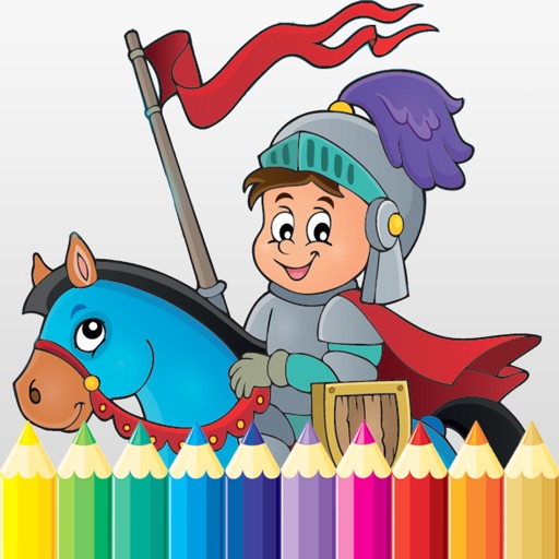 Princess Castle Coloring Book - Drawing for kids free games iOS App