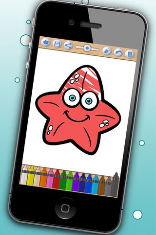 Coloring pages of aquatic animals (paint sea animals for kids) - Premium screenshot 2