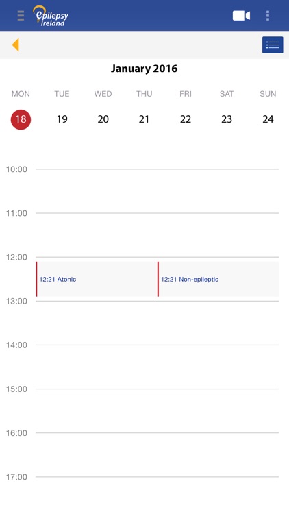 Epilepsy Ireland Diary App