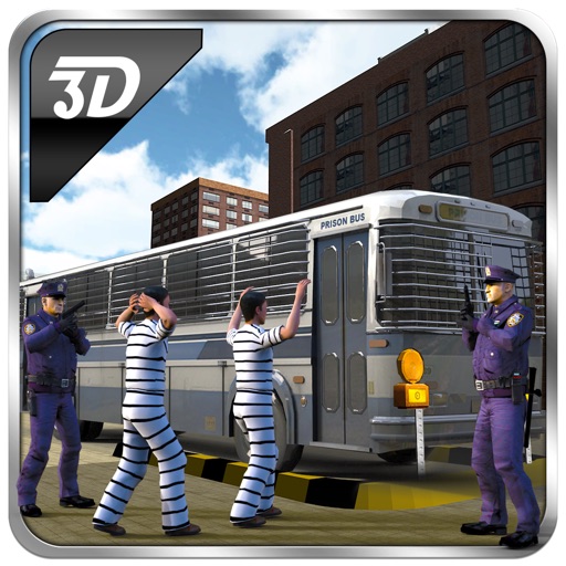 Police Transporter Prison Bus 3D - Drive Criminal Transport Bus in Crime City icon