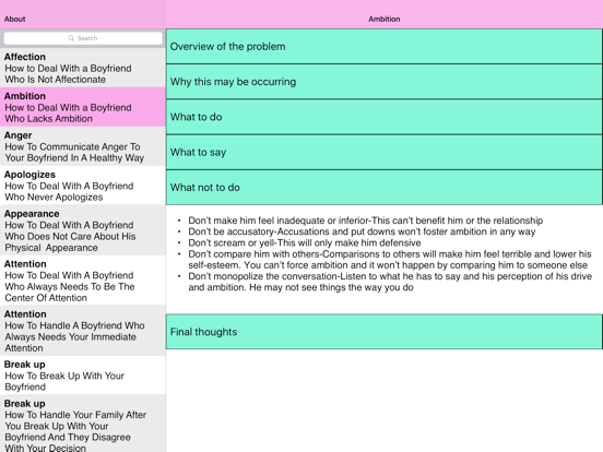 Screenshot #6 pour Practical Therapist II: Why Boyfriends Do What They Do and What to Do When They Do It