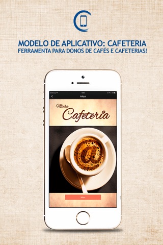 Aplicativo Modelo para Cafeteria screenshot 3