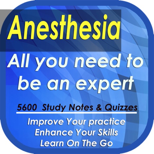 Anesthesia Encyclopedia: 5600 terms, study notes, cases & quizzes icon