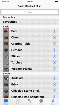 Crafting Recipes. screenshot 1