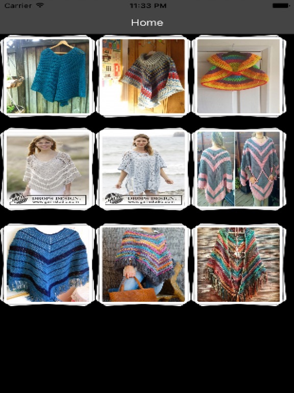Screenshot #4 pour Crochet Poncho Patterns