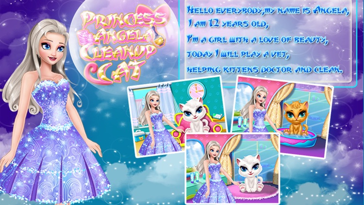 Princess Angela Clean up Cat