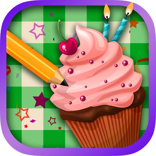 Create happy birthday greetings icon