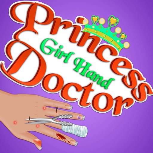 Princess Girl Hand Doctor Icon