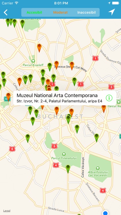 Harta accesibilitatii