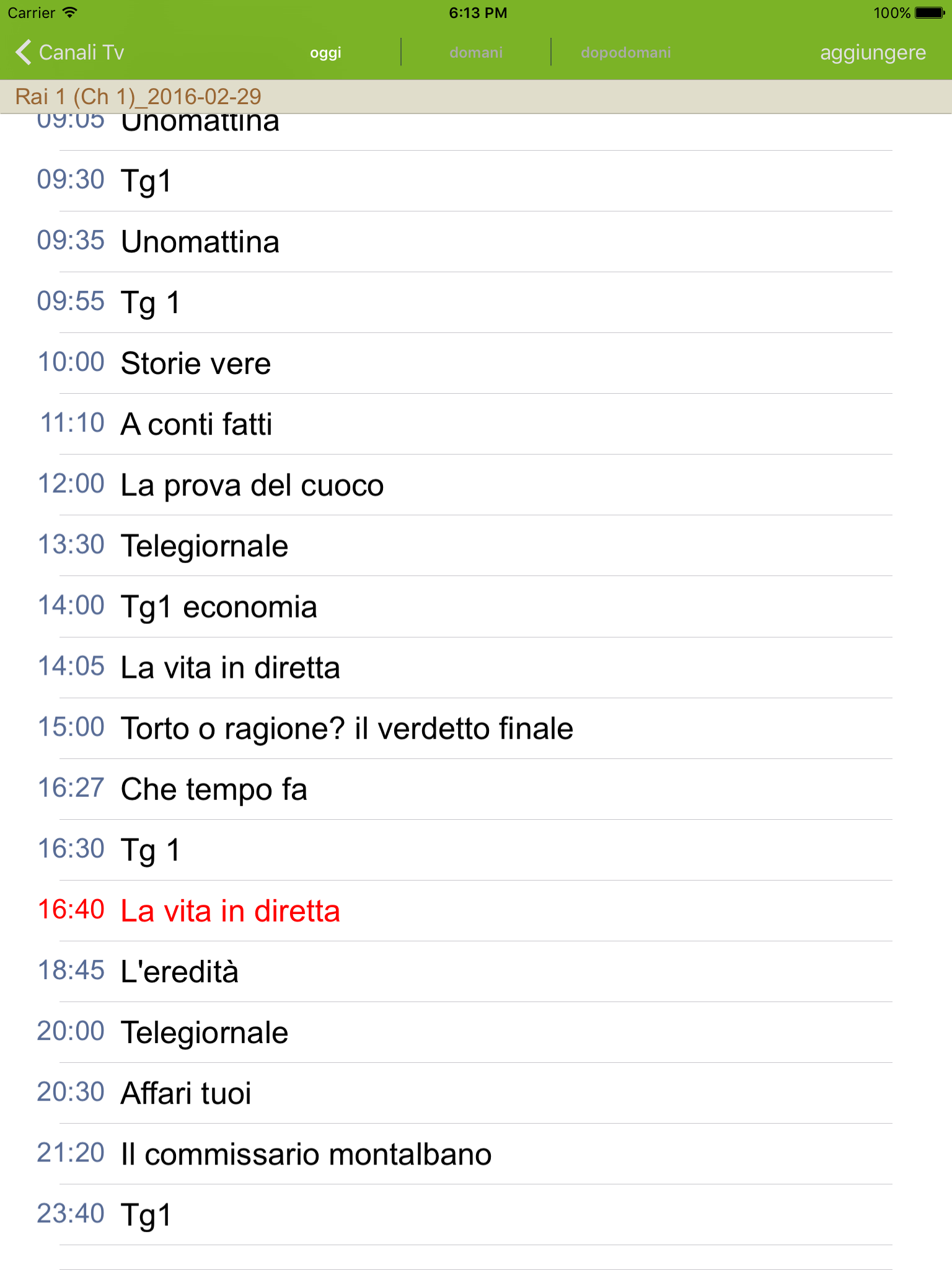 Programmi TV Italia screenshot 5