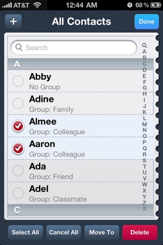 Perfect Contacts Pro:Group screenshot 2