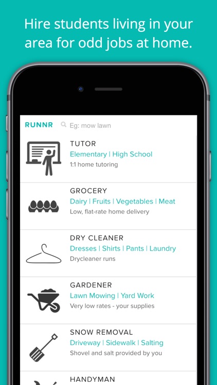 Runnr - Hire Local Students