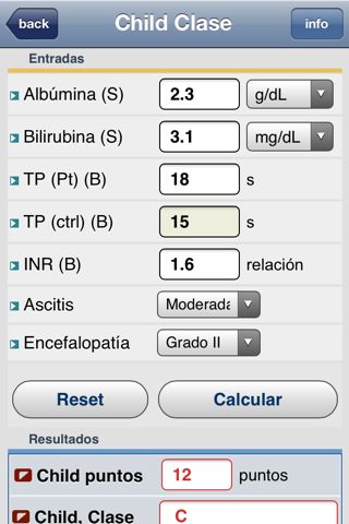 LiverCalc™ screenshot 2