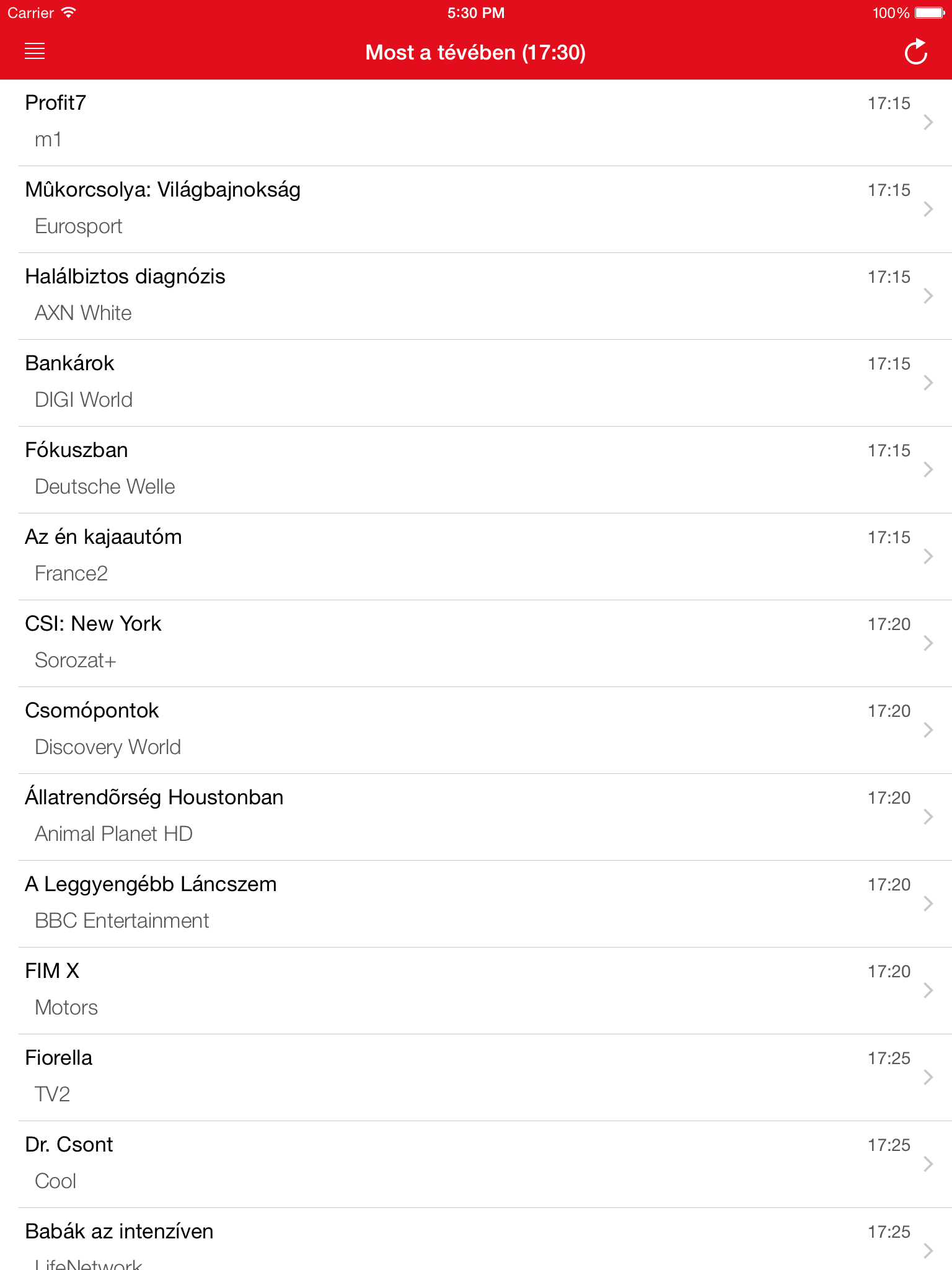 Magyar Televízióadás Guide screenshot 8