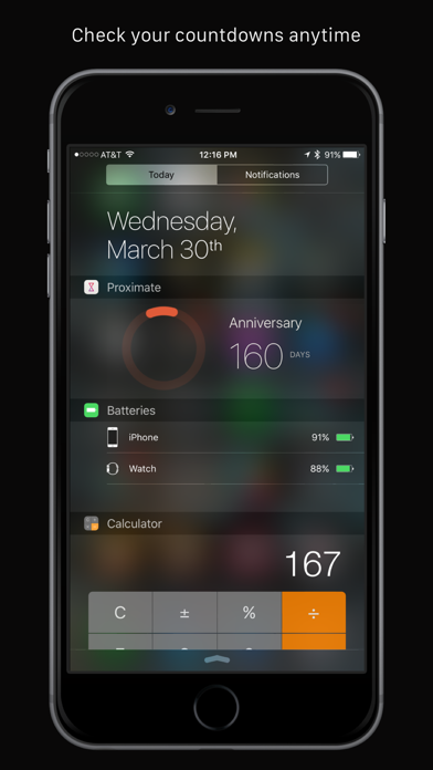 Screenshot #1 pour Proximate - Countdown To The Events That Matter