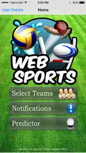 WebSports screenshot #1 for iPhone