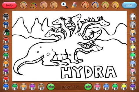 Coloring Book 29 Lite: Mythical Creatures screenshot 4