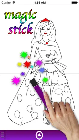 Game screenshot Книжка-раскраска игра - Симпатичные принцесса hack