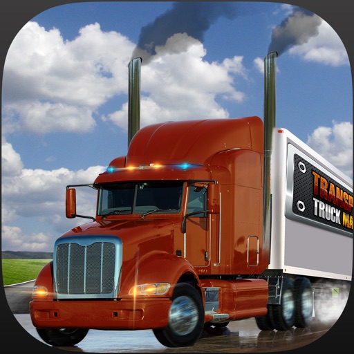 Heavy Duty Truck driver City Cargo Transporter 3D icon