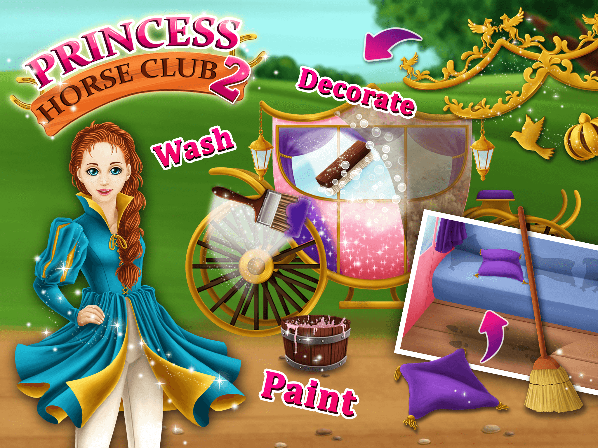 Princess Horse Club 2 - Royal Pony Spa, Makeover & Dream Wedding Day screenshot 9