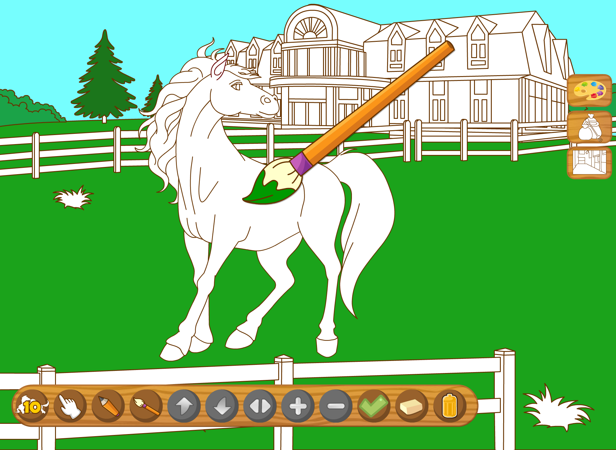 Coloringbook Horses  – Color, design and play with your own little horse and pony screenshot 7