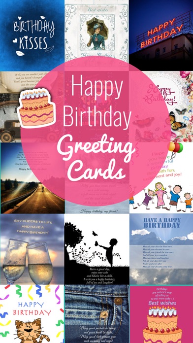 Birthday Greeting Cards - Happy Birthday Greetings & Picture Quotes Screenshot