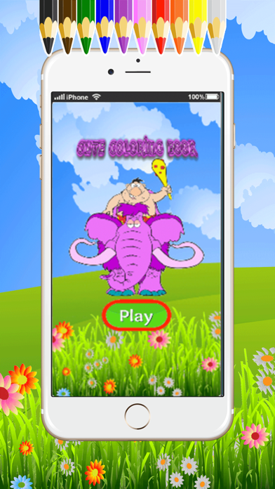 Extinct  Animals Cute  Art Pad : Learn to painting and drawing coloring pages printable for kids free app screenshot