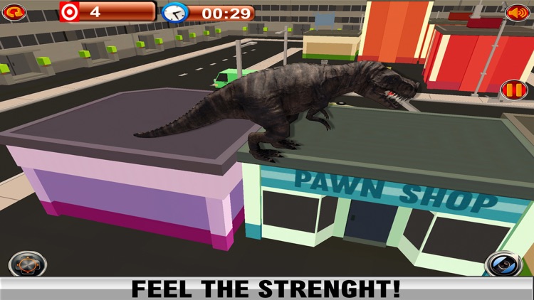 2016 Dinosaur Simulator Park : Dino City Fighting World Survival Game screenshot-4