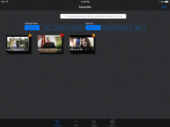 Captura de pantalla de LoopTube HD - Autoplay Videos In A Loop en iPhone 2