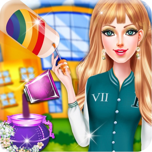 High School Girls Nail Care - Nail Spa, Make-Up Makeover games for girls iOS App