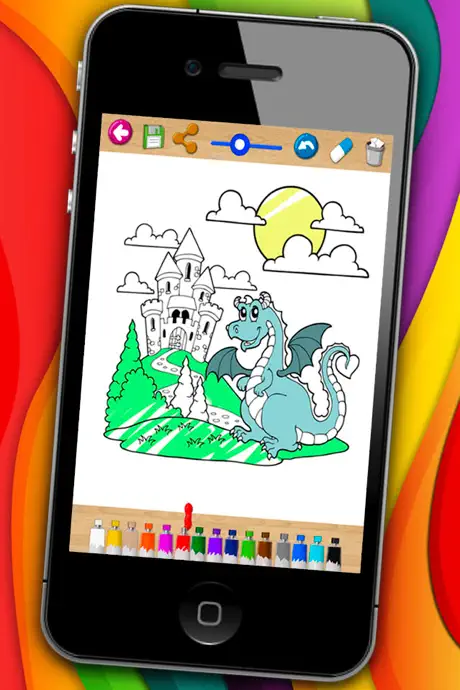 Dragons coloring book & paint fantastic animals