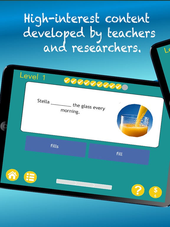 Screenshot #2 for Verb Expert!  Skill Building Practice for Past, Present, Future & Present Progressive Tense