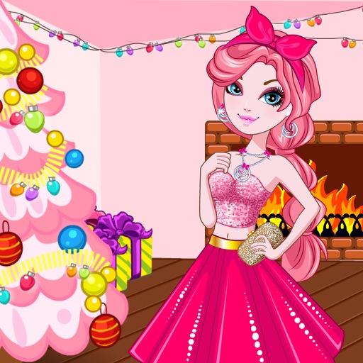 Pink New Year Icon