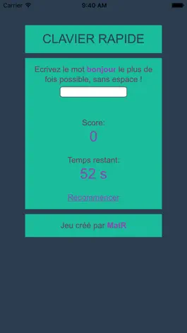 Game screenshot Clavier Rapide mod apk