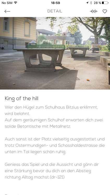 Ping Pong App Bern - Deine Sammlung öffentlicher Tische in der Stadt